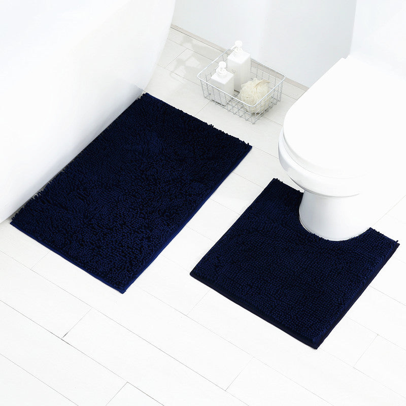 Soft Chenille Bath Mat Set Kalsten