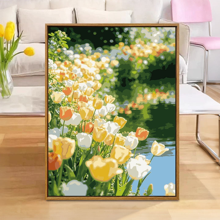 Floral Reflection Canvas Art Print Kalsten