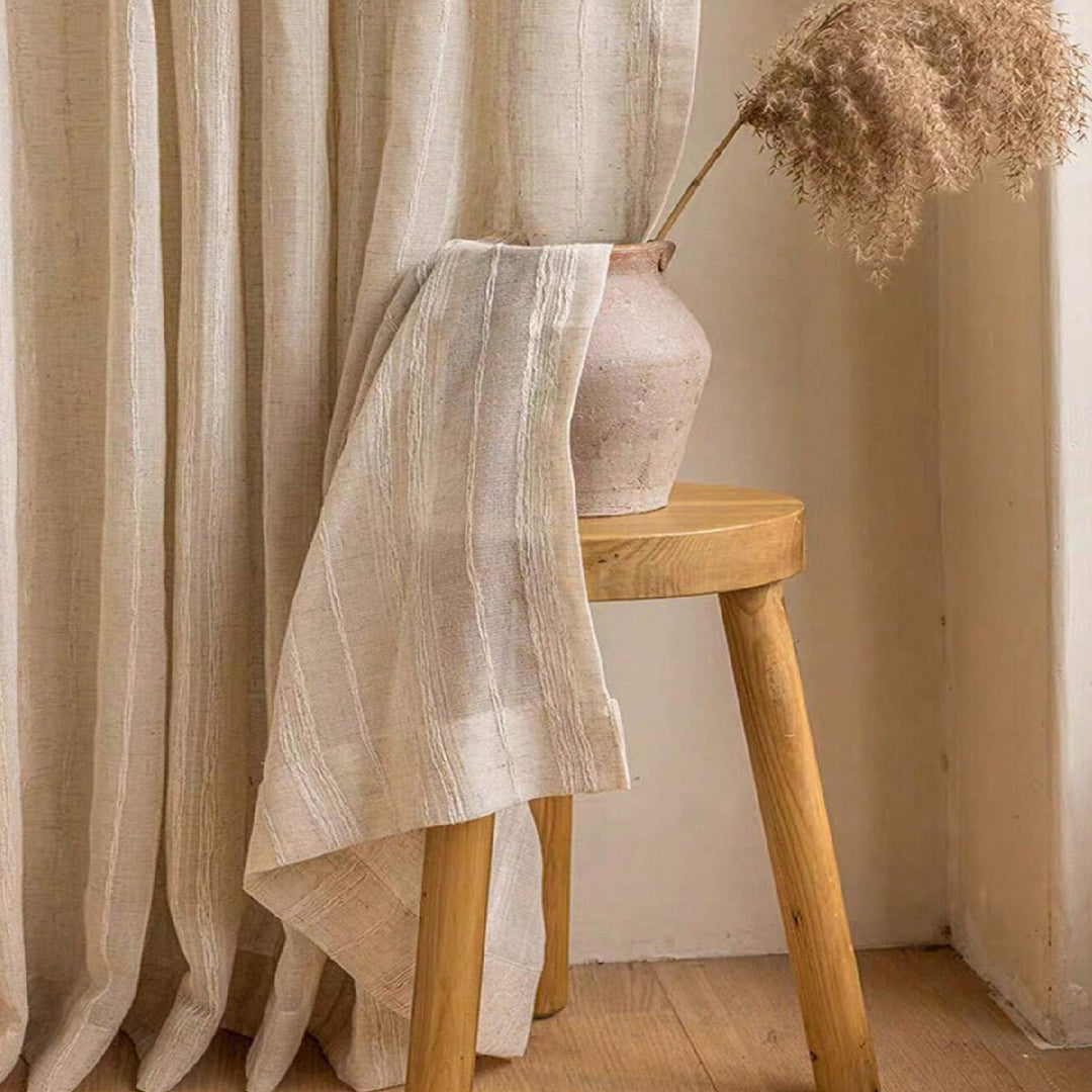 Textured Linen Curtains Kalsten