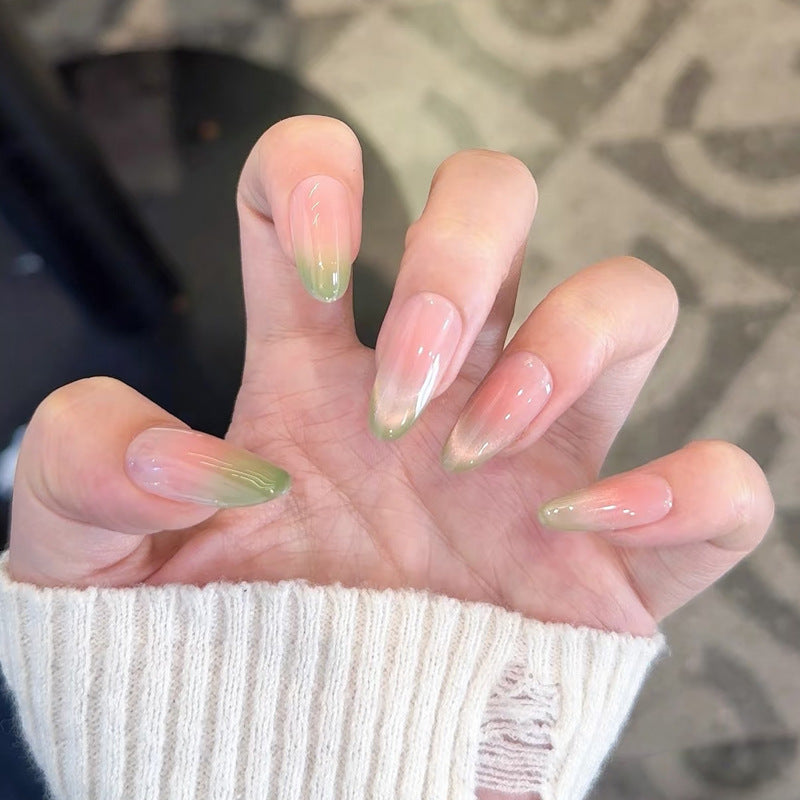 Ombre Almond-Shaped Press-On Nails Kalsten