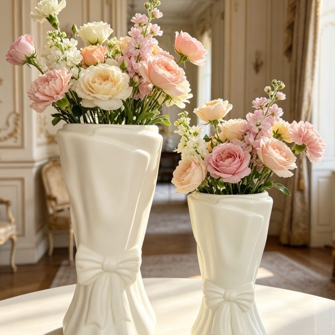 Decorative Elegant Bow-Shaped Flower Vase Kalsten