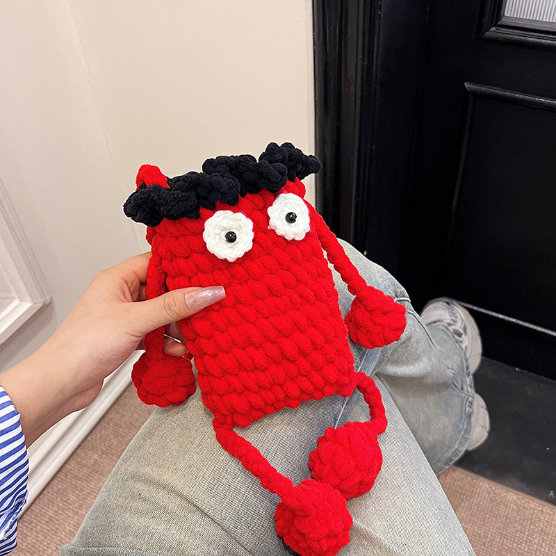 Playful Crochet Character Bag