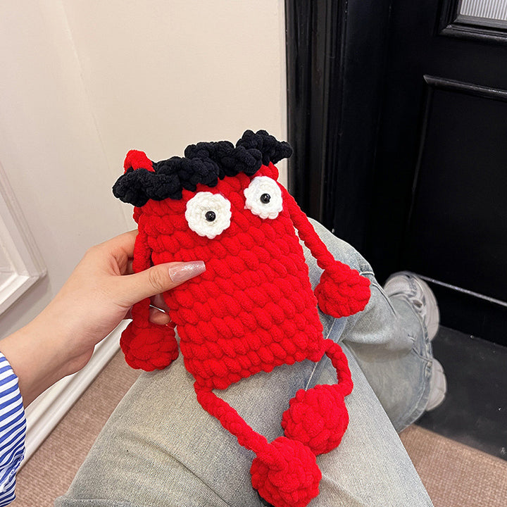 Playful Crochet Character Bag