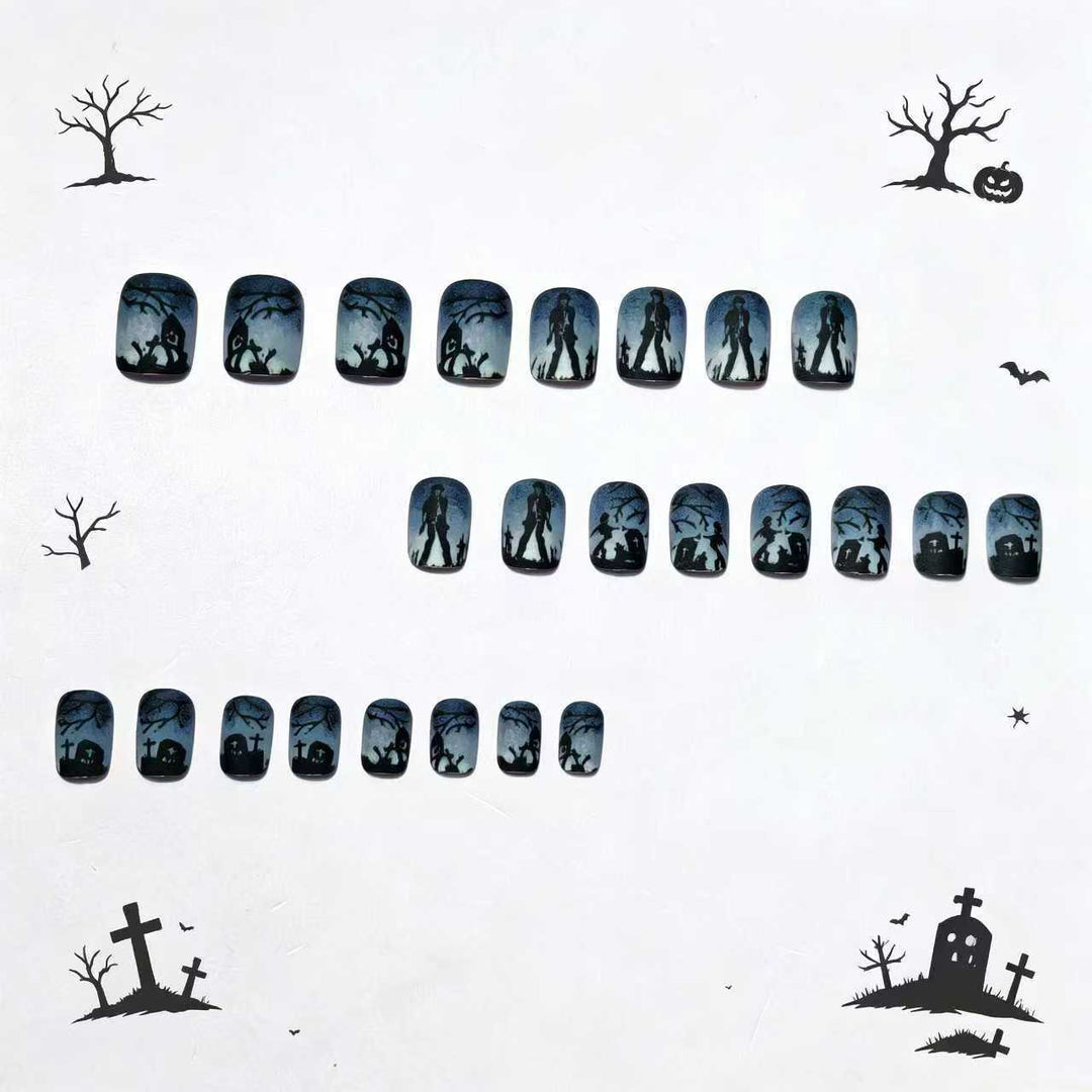 Gothic Graveyard Nail Art Kalsten