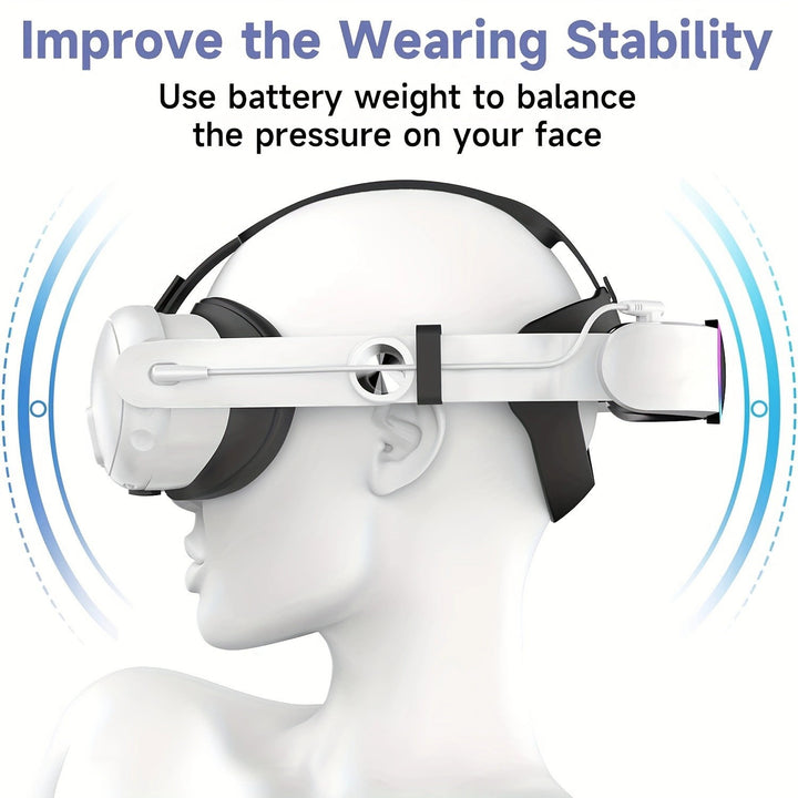 Ergonomic VR headset with high-performance battery Kalsten