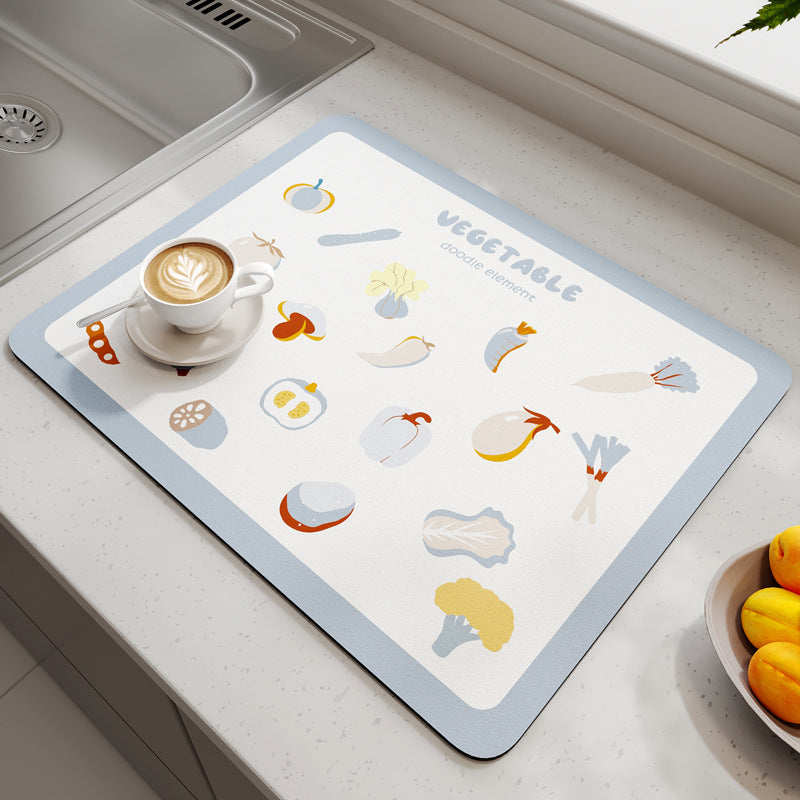 Geometric Patterned Kitchen Mat Kalsten