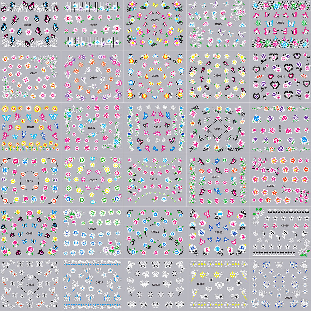 Creative Nail Art Sticker Collection
