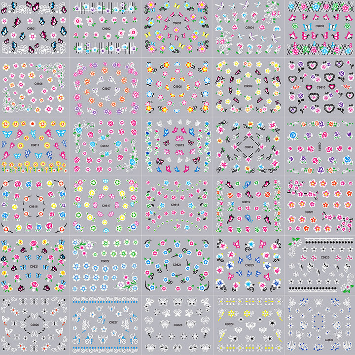 Creative Nail Art Sticker Collection