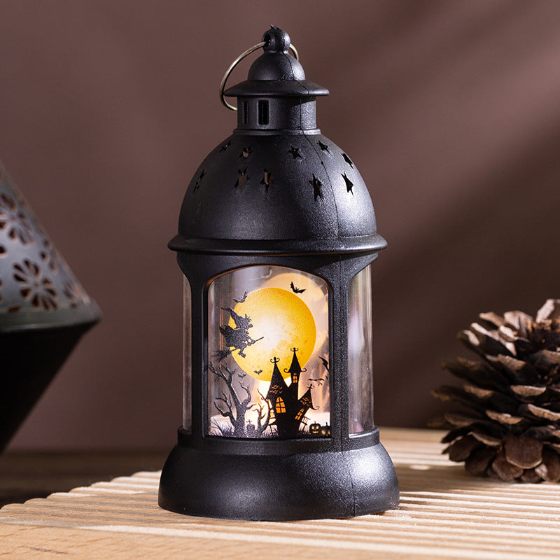 Decorative lantern with Halloween motif