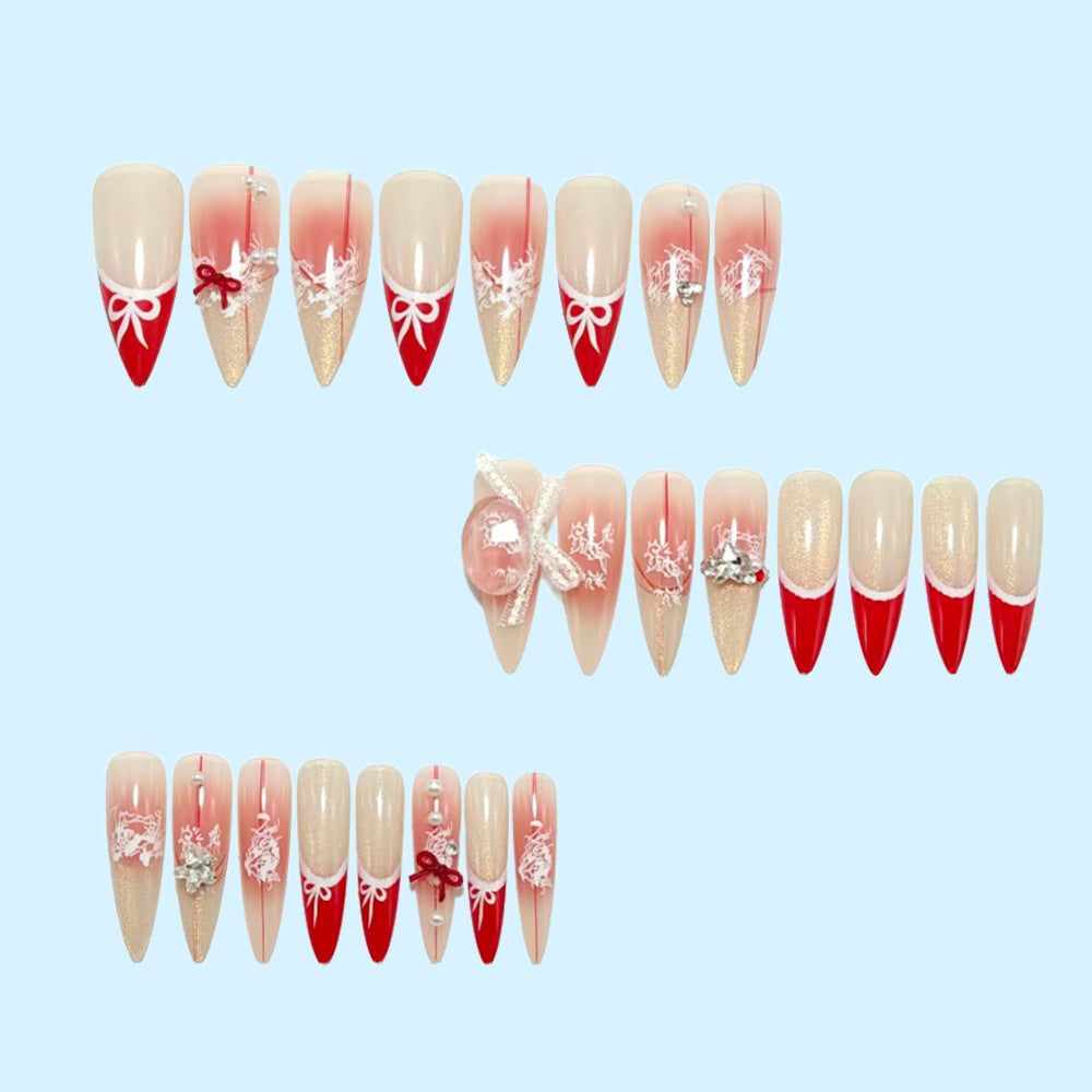 Artificial nail set with versatile and elegant design elements Kalsten