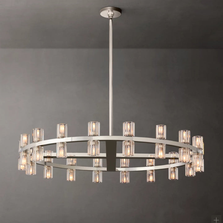 Modern Crystal Circle Chandelier