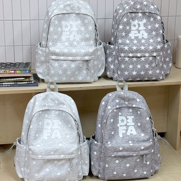 Stylish Star-Print School Backpack Kalsten