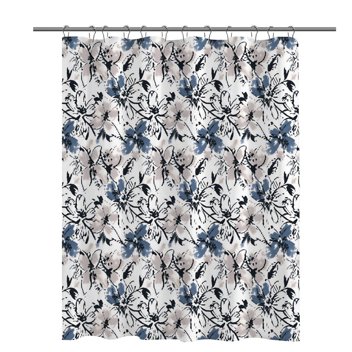 Artistic Floral Print Shower Curtain Kalsten