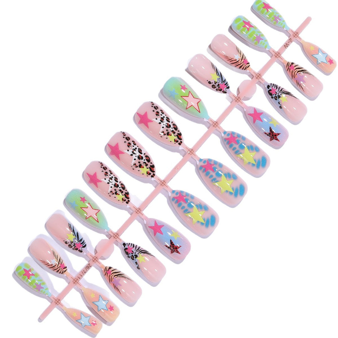 Creative Star-Decorated Stiletto Nail Art Extensions Kalsten