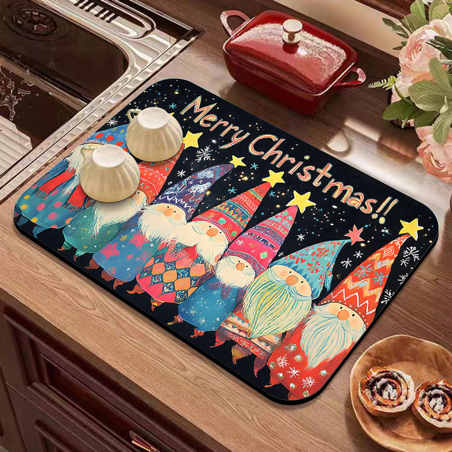 Holiday-Themed Kitchen Mat