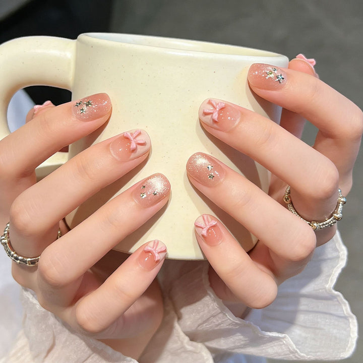 Decorative Press-On Nail Art with Floral Designs Kalsten