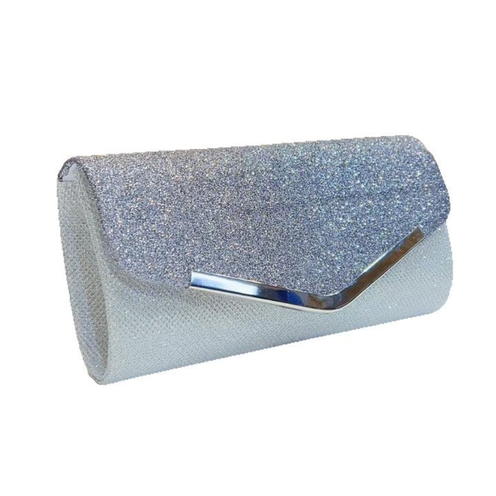 Glittering Metallic Evening Clutch