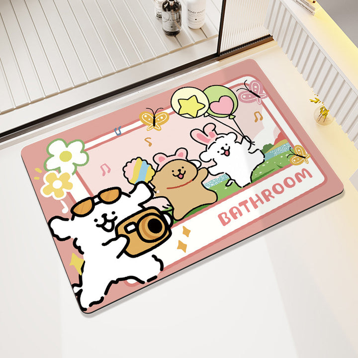 Modern Artistic Bath Mat Kalsten