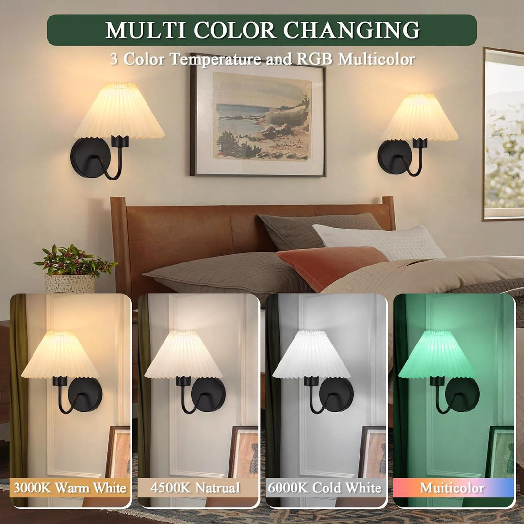 Modern Remote Control Wall Sconce
