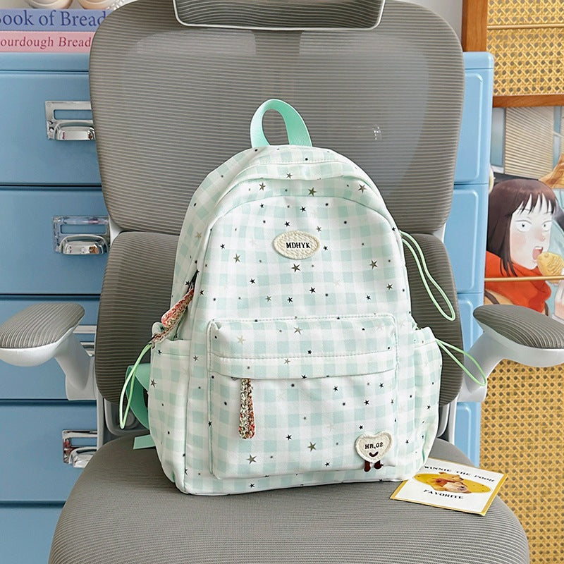 Stylish Checkered Mini Backpack Kalsten