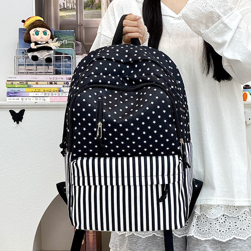 Stylish Star-Printed Large Capacity Backpack Kalsten
