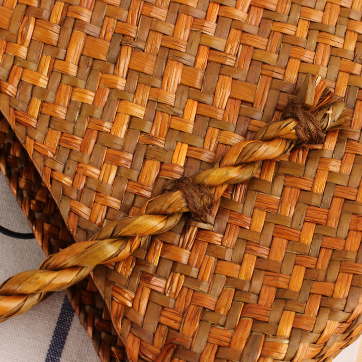 Hand-knotted tote bag made of natural wicker Kalsten