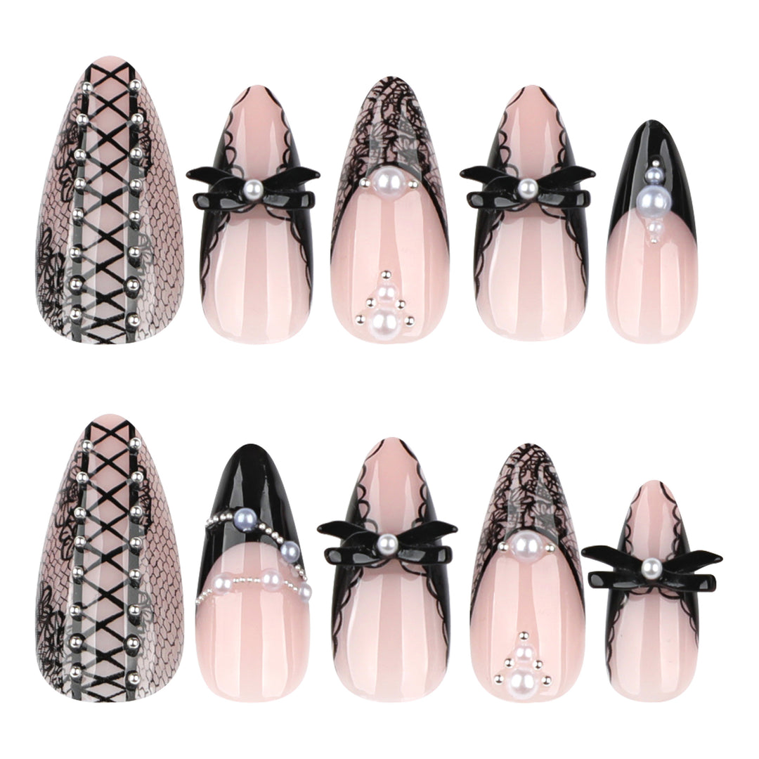 Artful stiletto nails with spike decoration Kalsten
