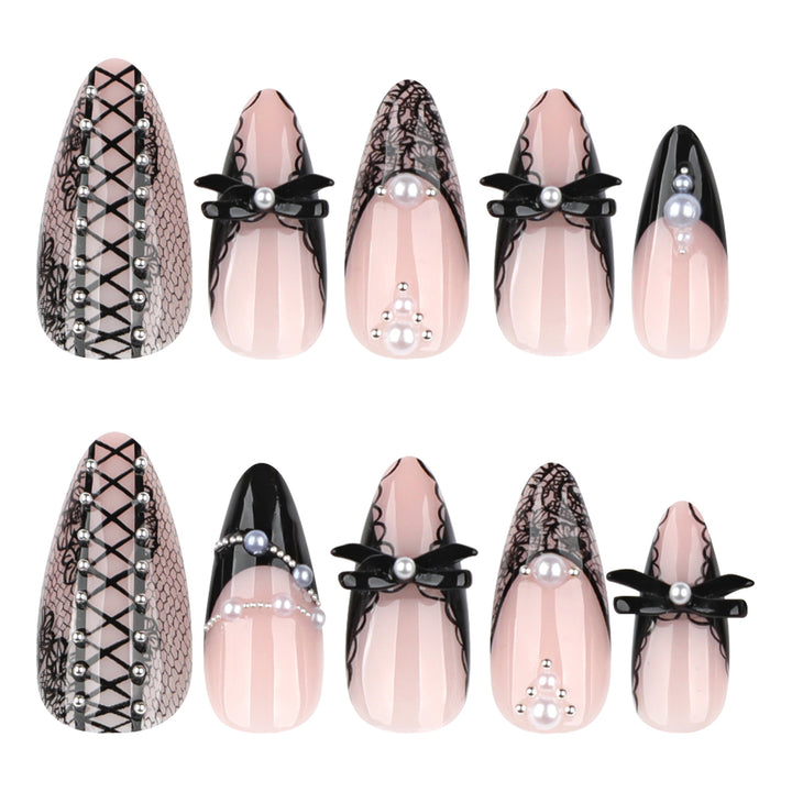 Artful stiletto nails with spike decoration Kalsten