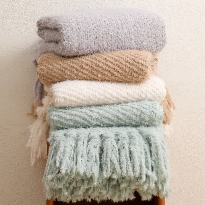 Soft Textured Throw Blanket Kalsten