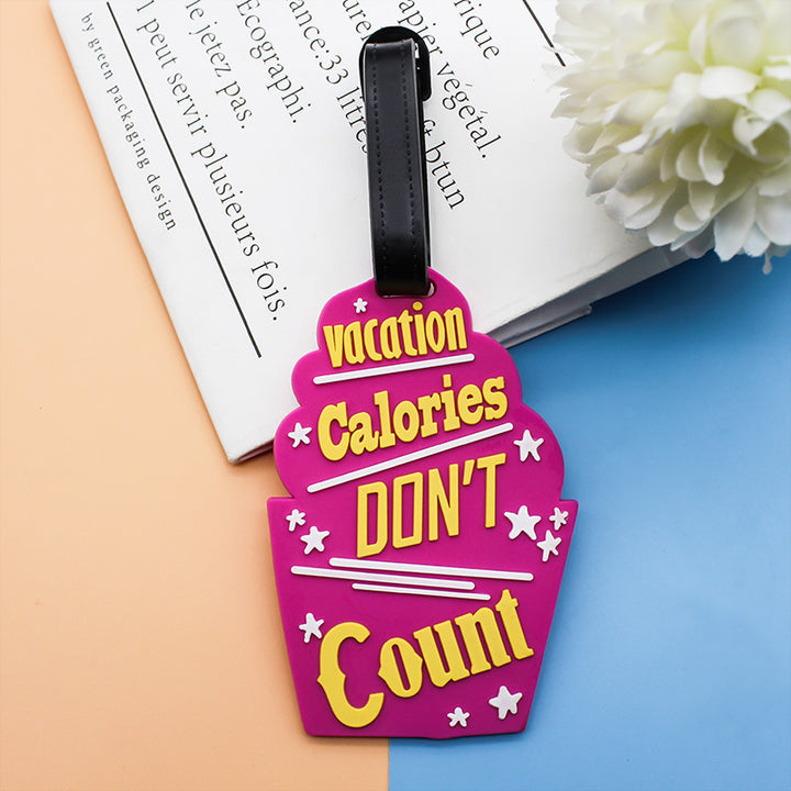 Unisex Luggage Tag in Chocolate Design Kalsten