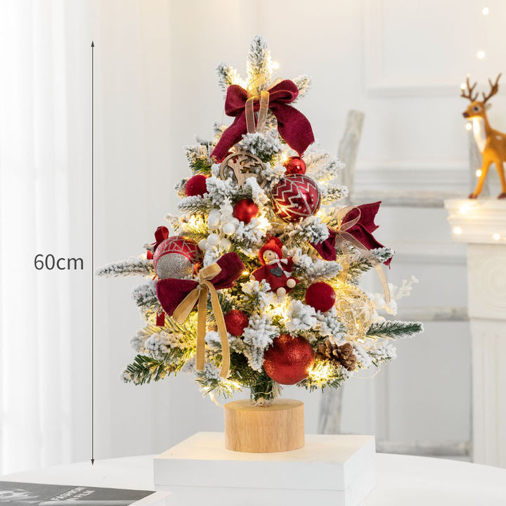 Decorative Mini Christmas Tree with LED Lights