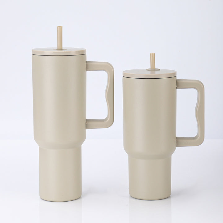 Women's High-Quality Insulated Mug with Integrated Straw Kalsten