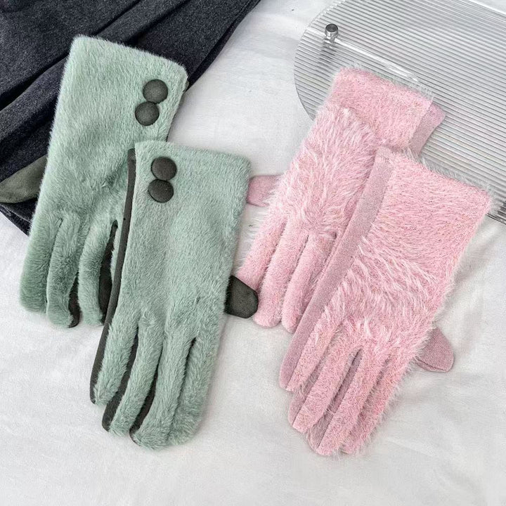 Plush Fleece-Lined Touchscreen Gloves Kalsten