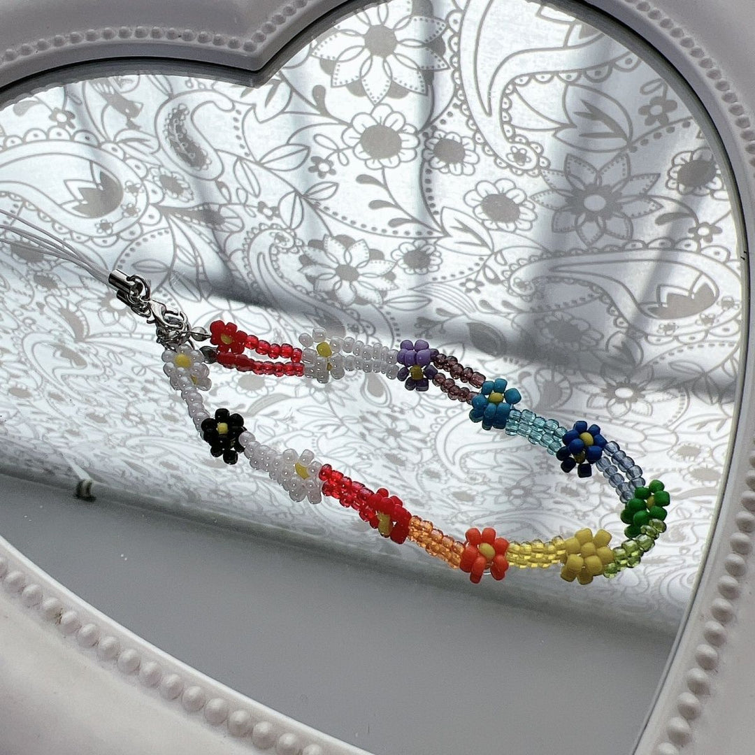 Flower Bead Charm Necklace Kalsten