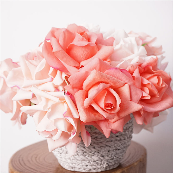 Oversized Realistic Foam Rose Single Stem Decorative Artificial Flower