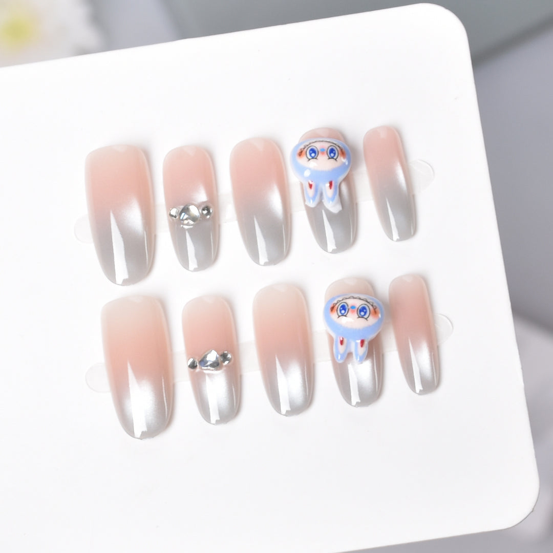 Premium Jellyfish-Themed Press-On Nail Set Kalsten