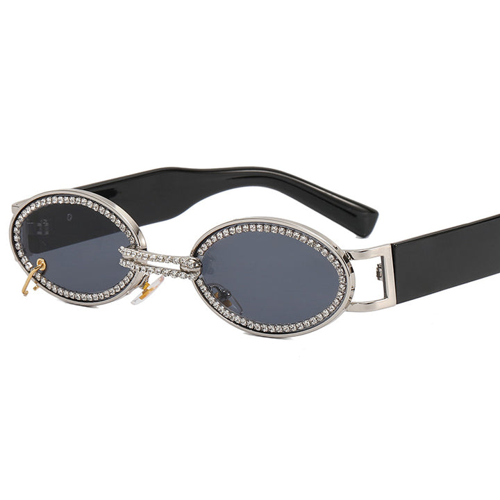 Women extravagant fashionable sunglasses with rhinestone-adorned frame Kalsten