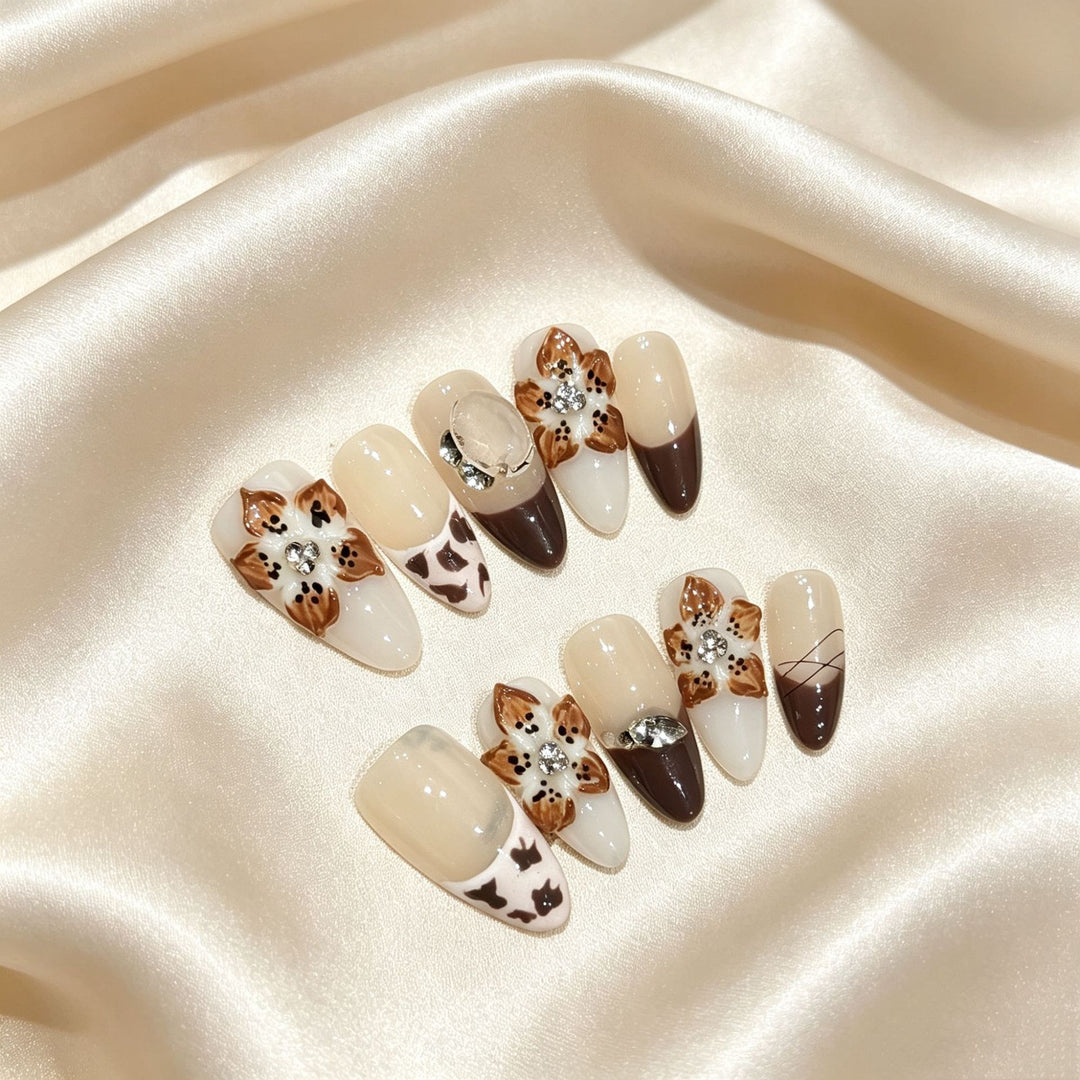Artistic Press-On Nail Design Set
