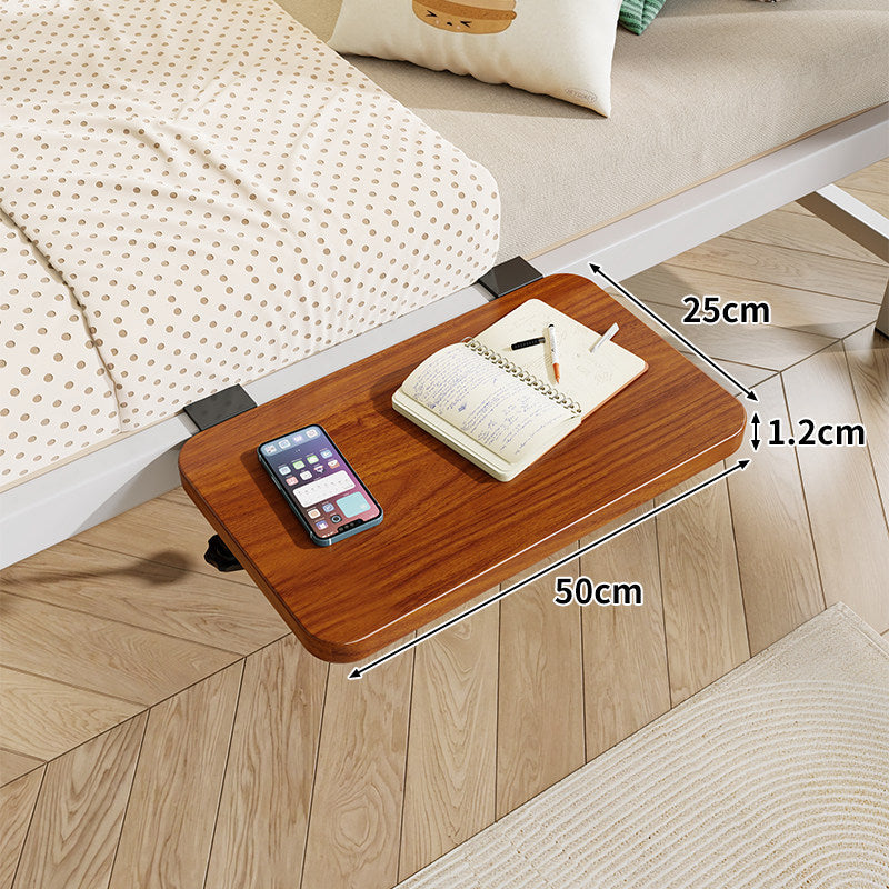 Clamp-On Floating Bedside Shelf with Bamboo Top and Slim Profile