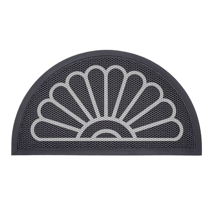 Decorative Half-Moon Door Mat