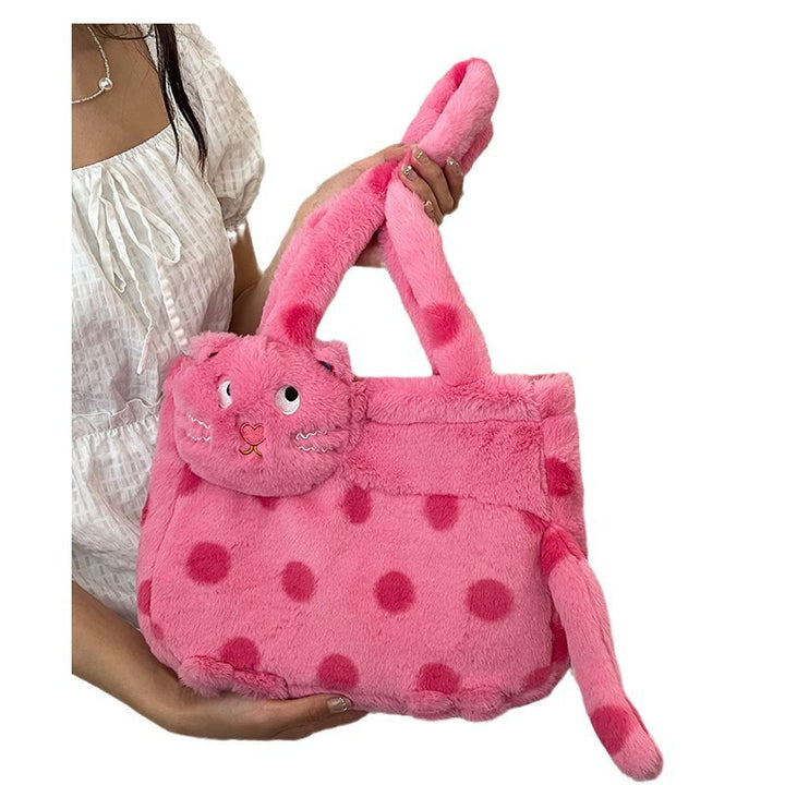 Plush shoulder bag with animal motif Kalsten