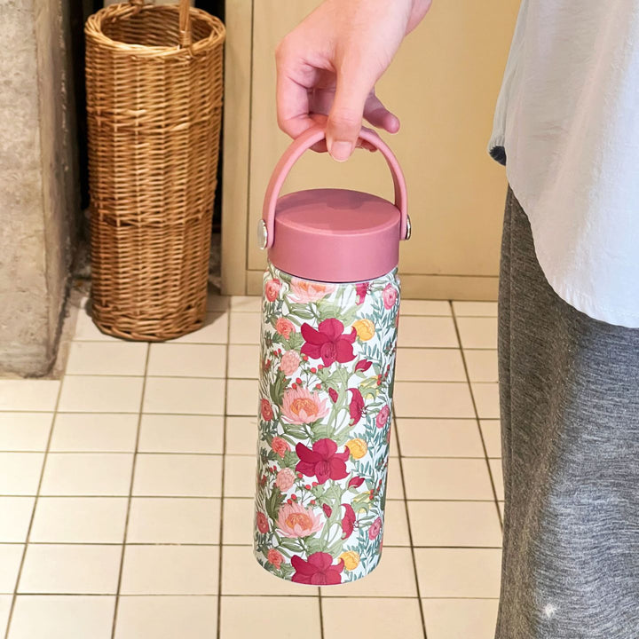 Women Trendy Flower Thermos Bottle Kalsten