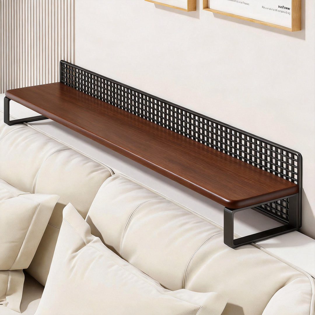 Narrow Industrial Console Table with Slim Profile