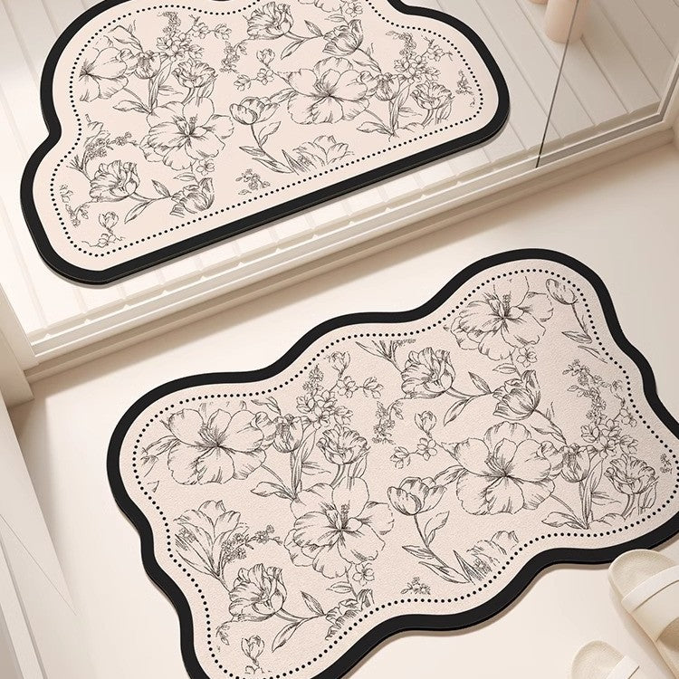 Elegant Minimalist Bathroom Mat Kalsten