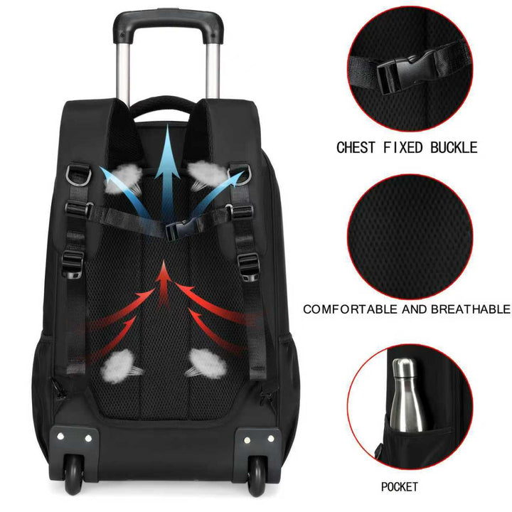 Stylish Wheeled Travel Backpack
