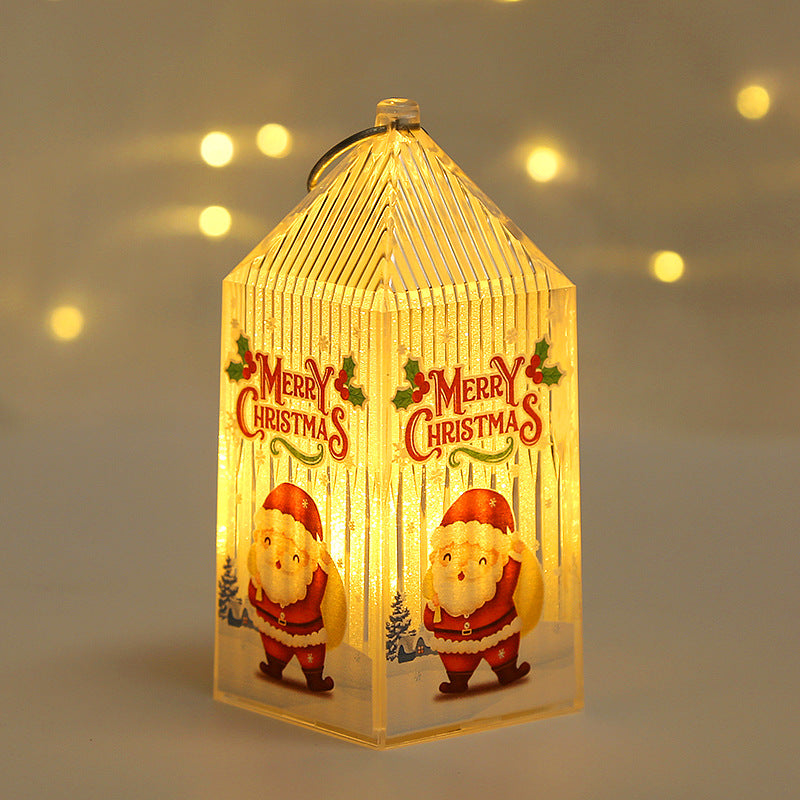Christmas lantern made of plastic