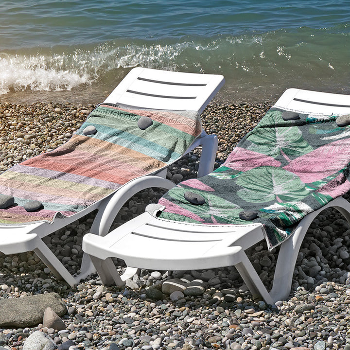 Beach towel made of skin-friendly microfiber with a creative pattern mix Kalsten