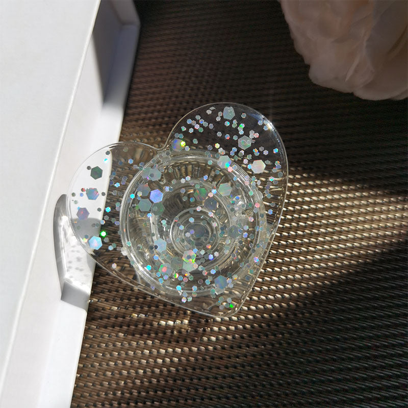 Glittering Heart-Shaped Phone Stand Kalsten