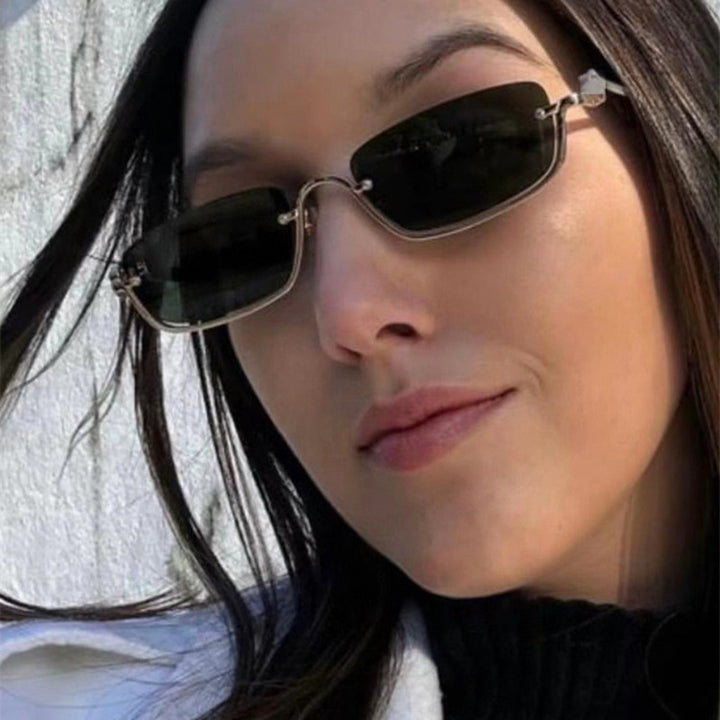 Women Fashionable Square Sunglasses with Elegant Metal Frame Kalsten