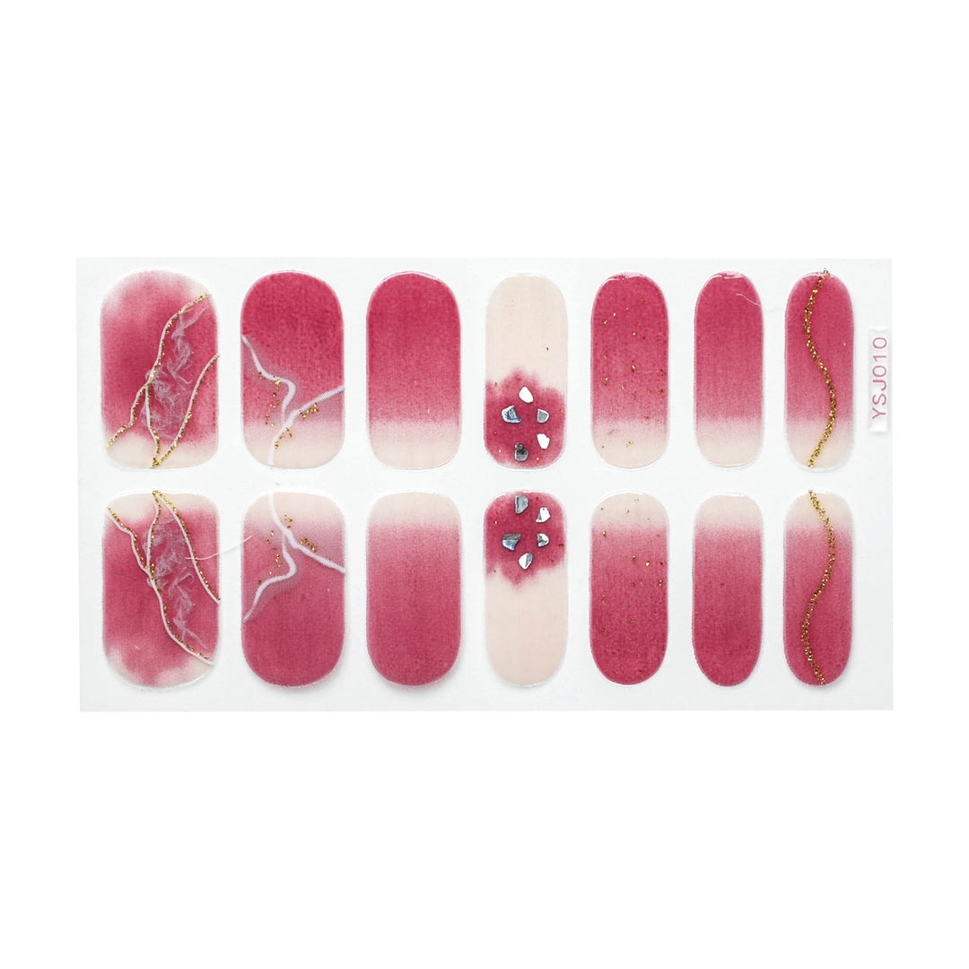 Artistic nail decoration with glitter details Kalsten